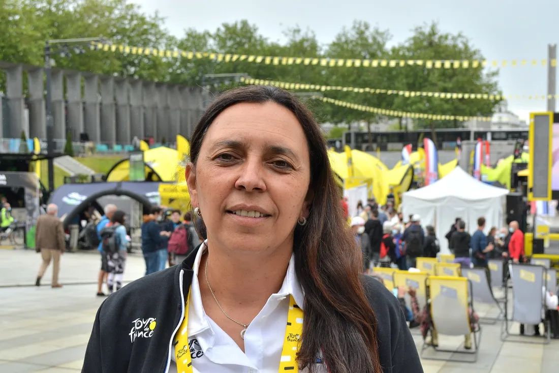 Karine Bozzacchi, responsable développement durable sur le Tour de France